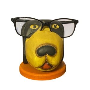 Vintage Dog Head Glasses Holder